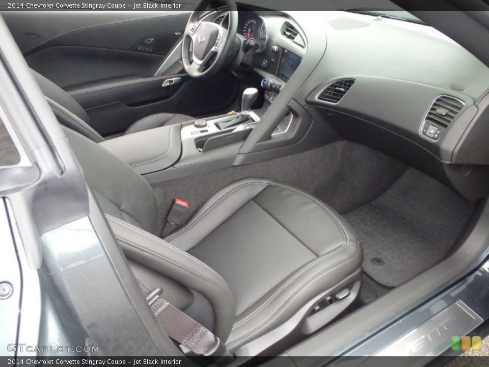 Jet Black Interior Front Seat for the 2014 Chevrolet Corvette Stingray Coupe #91816570