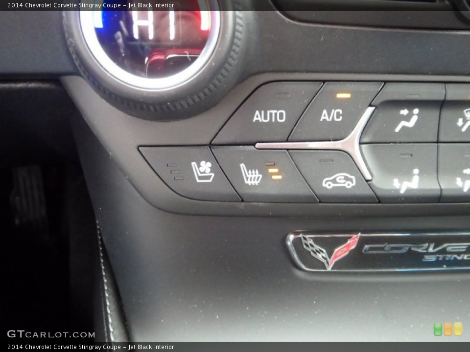 Jet Black Interior Controls for the 2014 Chevrolet Corvette Stingray Coupe #91816763