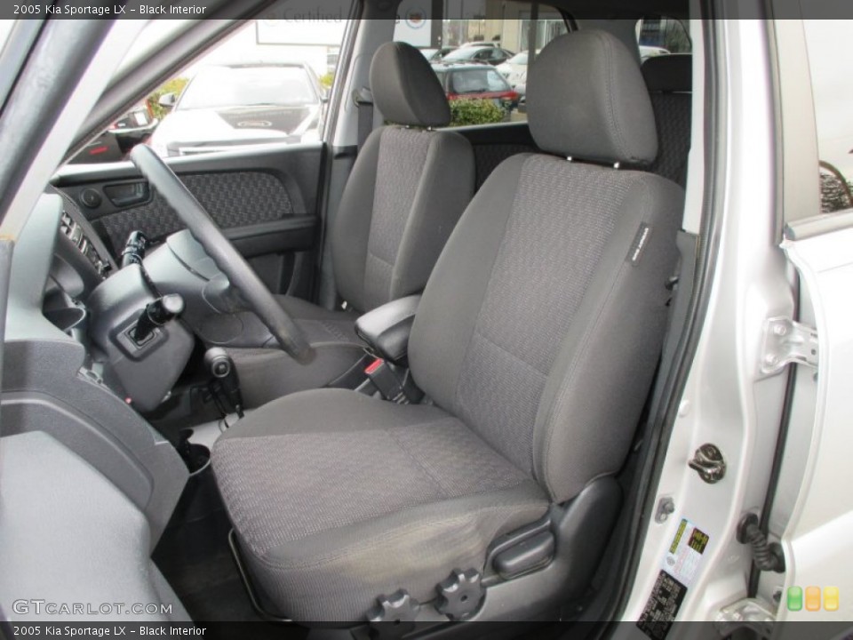 Black Interior Front Seat for the 2005 Kia Sportage LX #91817393