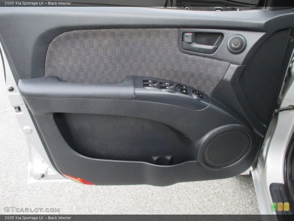 Black Interior Door Panel for the 2005 Kia Sportage LX #91817789