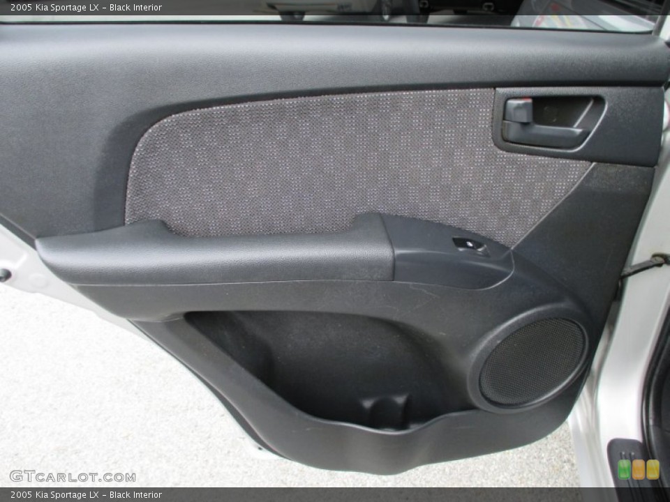 Black Interior Door Panel for the 2005 Kia Sportage LX #91817819