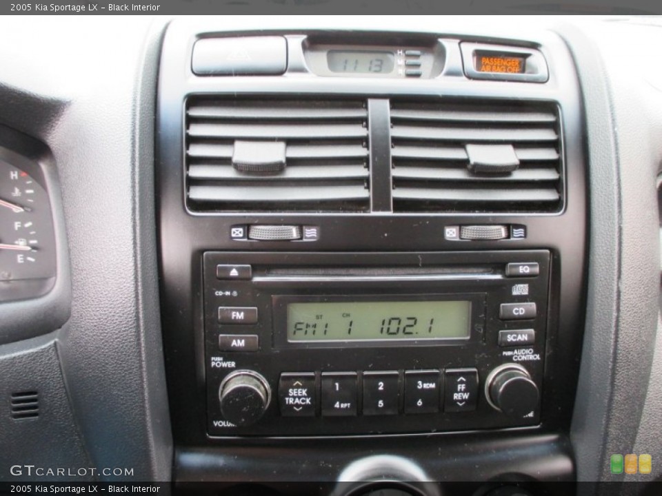 Black Interior Audio System for the 2005 Kia Sportage LX #91818044