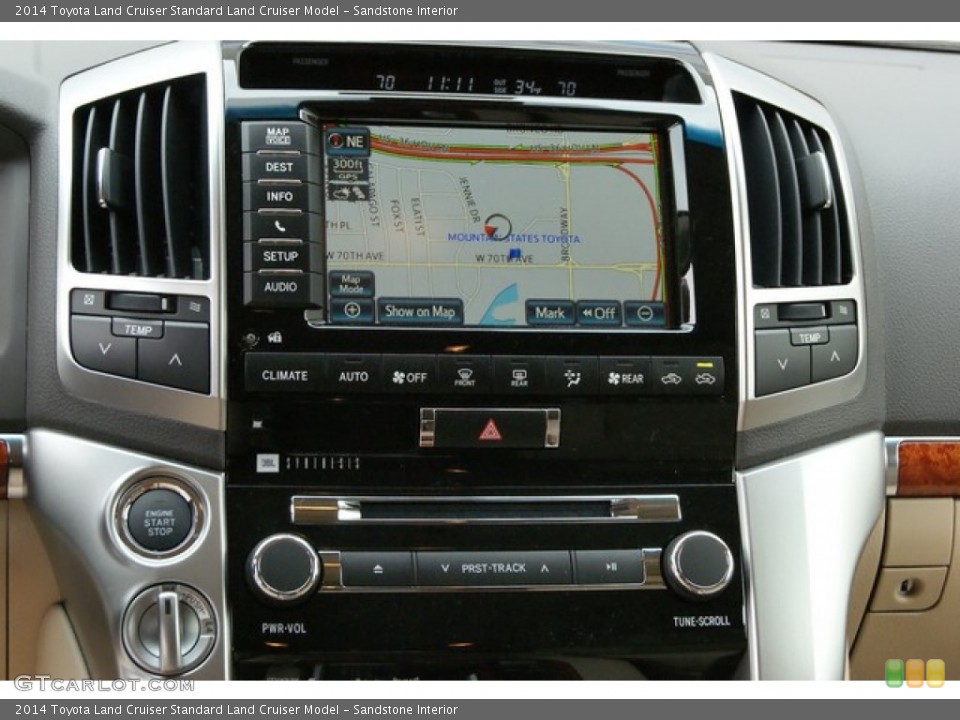 Sandstone Interior Navigation for the 2014 Toyota Land Cruiser  #91827776