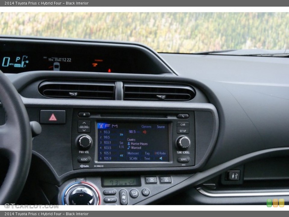 Black Interior Controls for the 2014 Toyota Prius c Hybrid Four #91827989