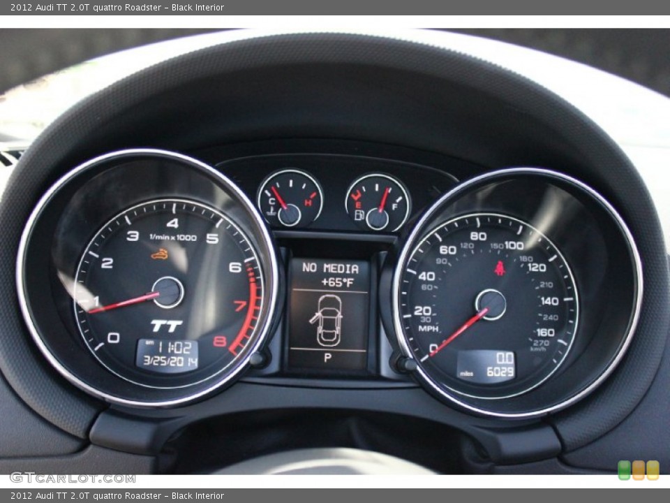 Black Interior Gauges for the 2012 Audi TT 2.0T quattro Roadster #91828223