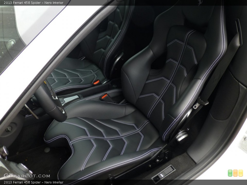 Nero Interior Front Seat for the 2013 Ferrari 458 Spider #91831959