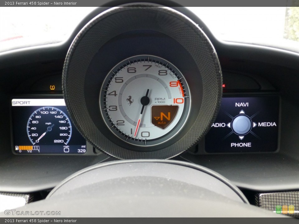 Nero Interior Gauges for the 2013 Ferrari 458 Spider #91832039