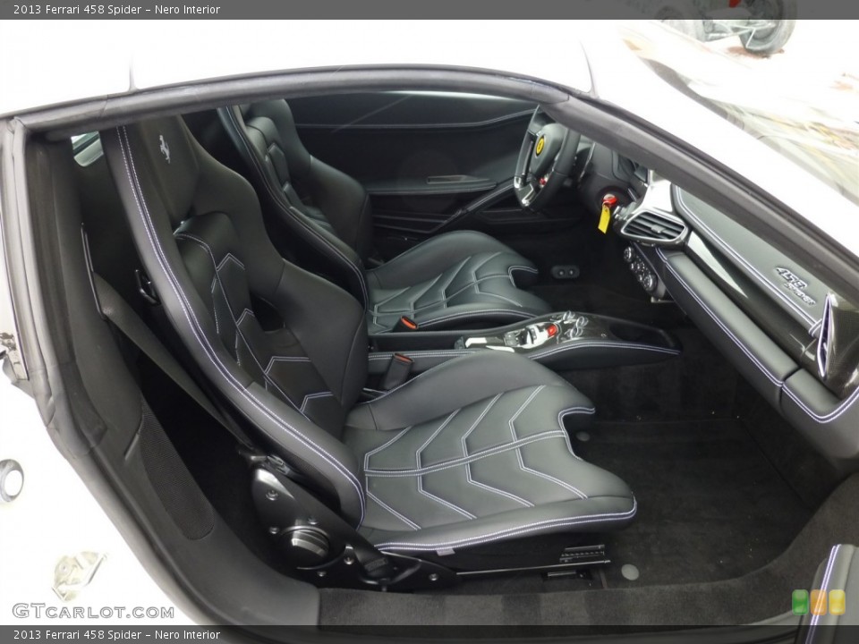 Nero Interior Front Seat for the 2013 Ferrari 458 Spider #91832234