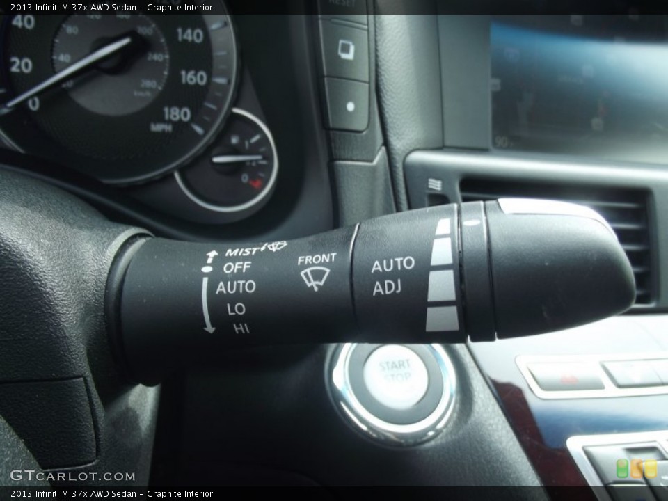 Graphite Interior Controls for the 2013 Infiniti M 37x AWD Sedan #91842311