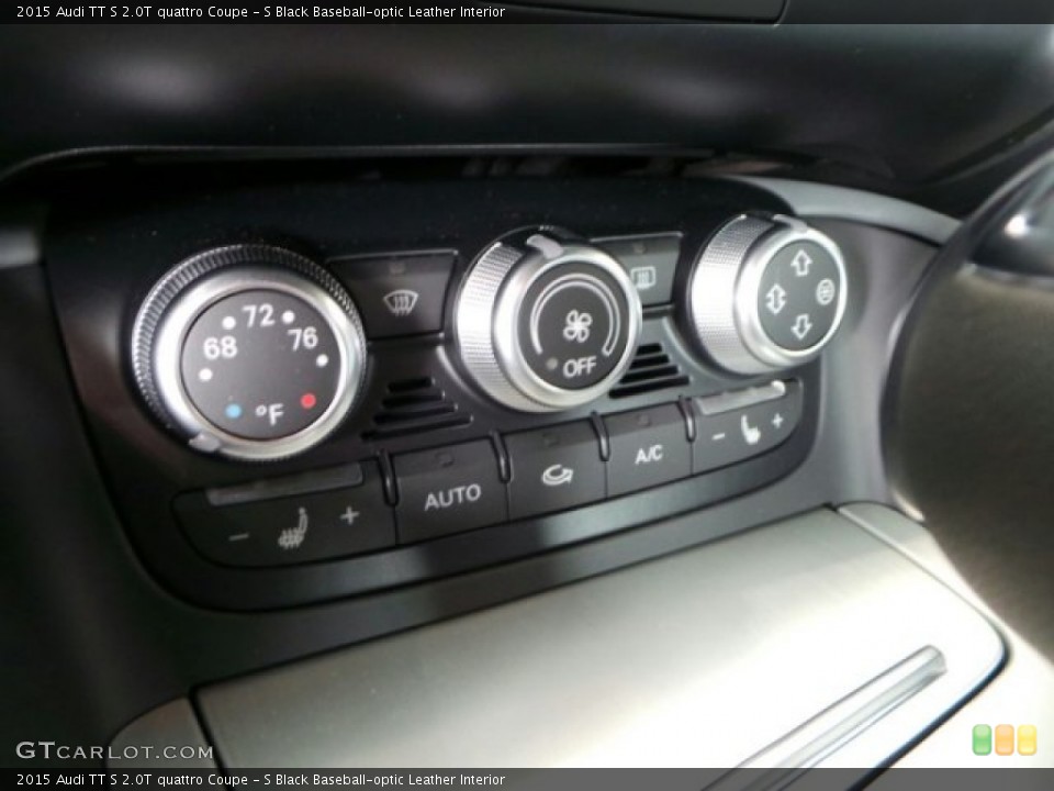S Black Baseball-optic Leather Interior Controls for the 2015 Audi TT S 2.0T quattro Coupe #91856687