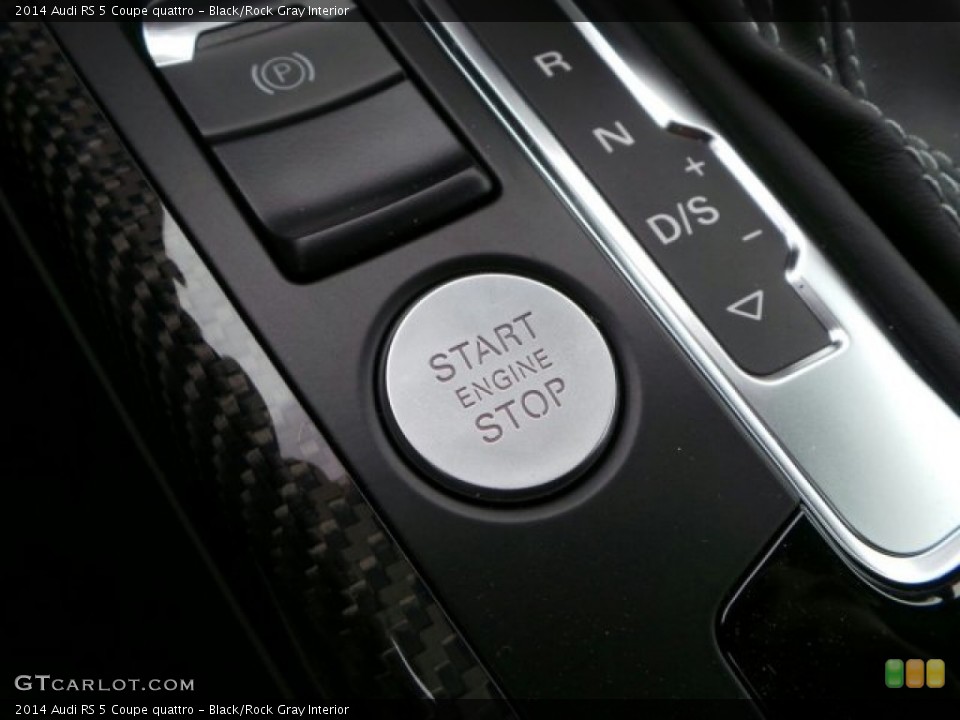 Black/Rock Gray Interior Controls for the 2014 Audi RS 5 Coupe quattro #91857479
