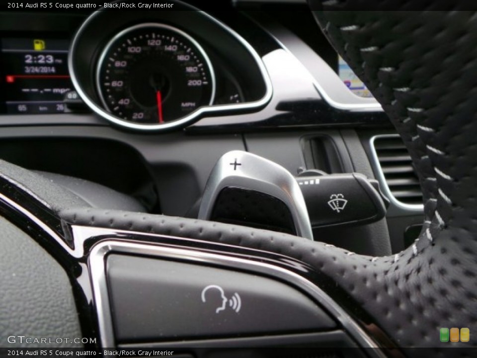 Black/Rock Gray Interior Transmission for the 2014 Audi RS 5 Coupe quattro #91857515