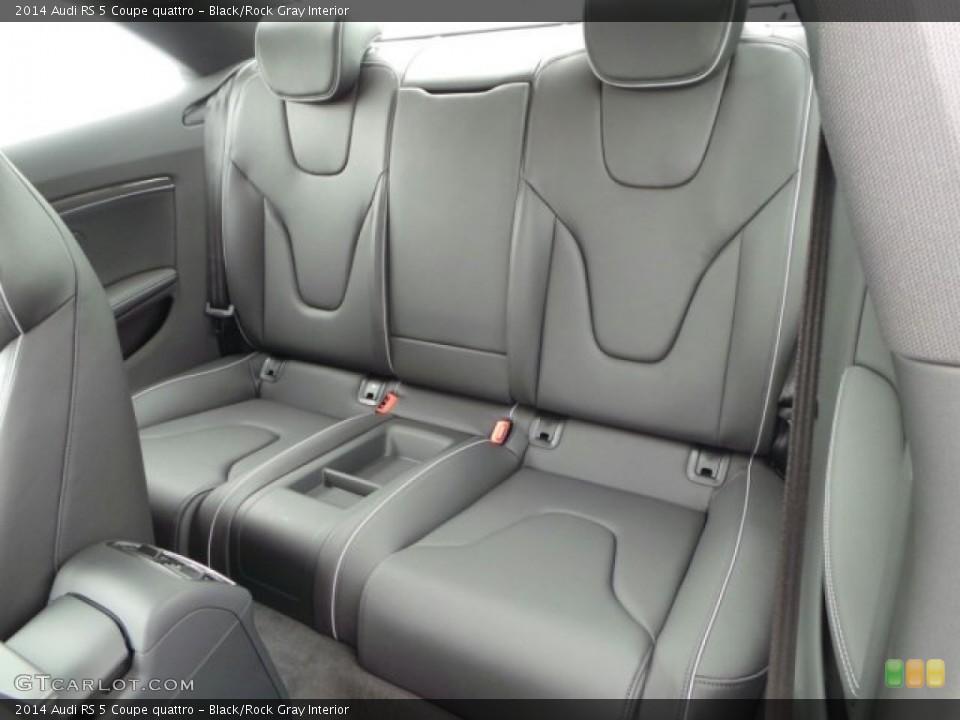 Black/Rock Gray Interior Rear Seat for the 2014 Audi RS 5 Coupe quattro #91857539