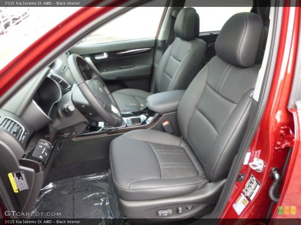 Black Interior Photo for the 2015 Kia Sorento SX AWD #91857668