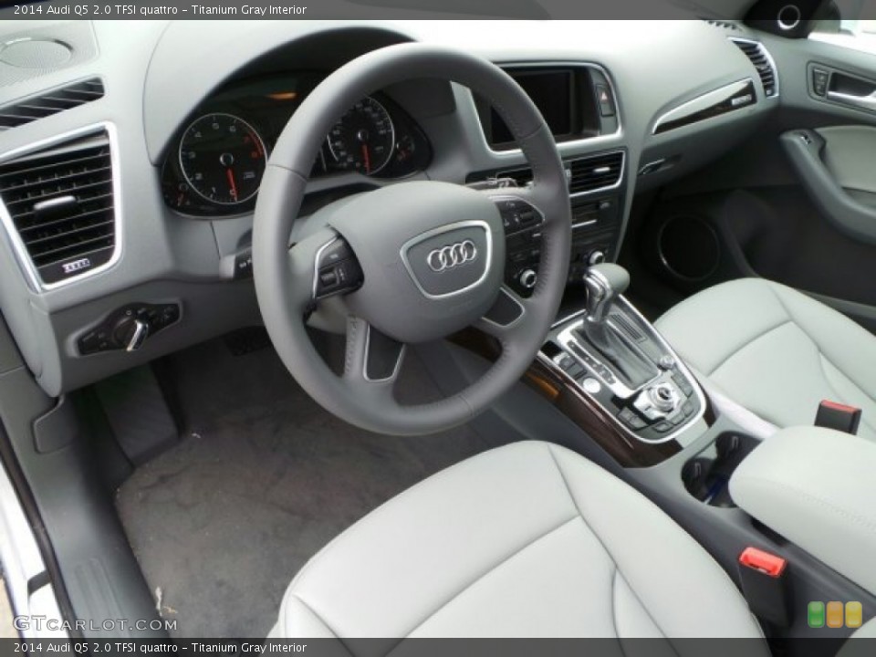 Titanium Gray 2014 Audi Q5 Interiors
