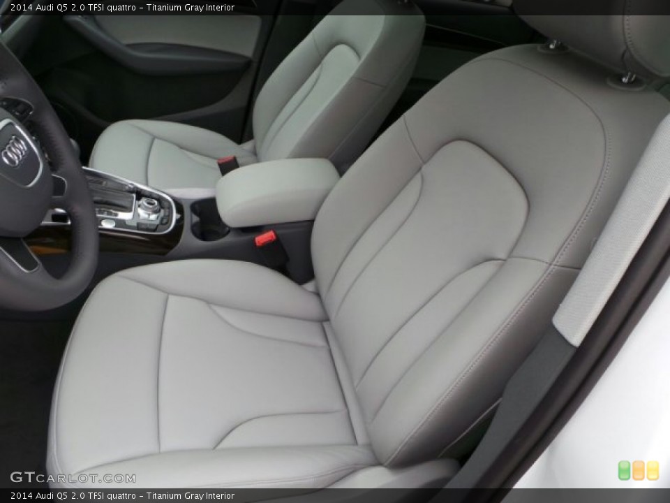 Titanium Gray Interior Front Seat for the 2014 Audi Q5 2.0 TFSI quattro #91857998