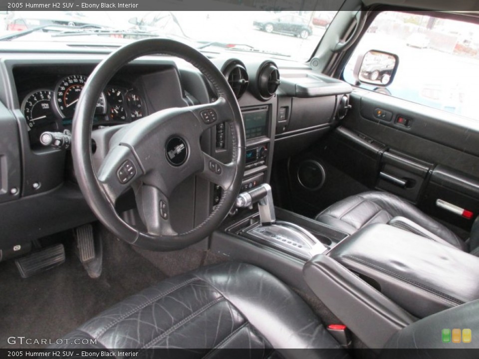 Ebony Black Interior Photo for the 2005 Hummer H2 SUV #91858634