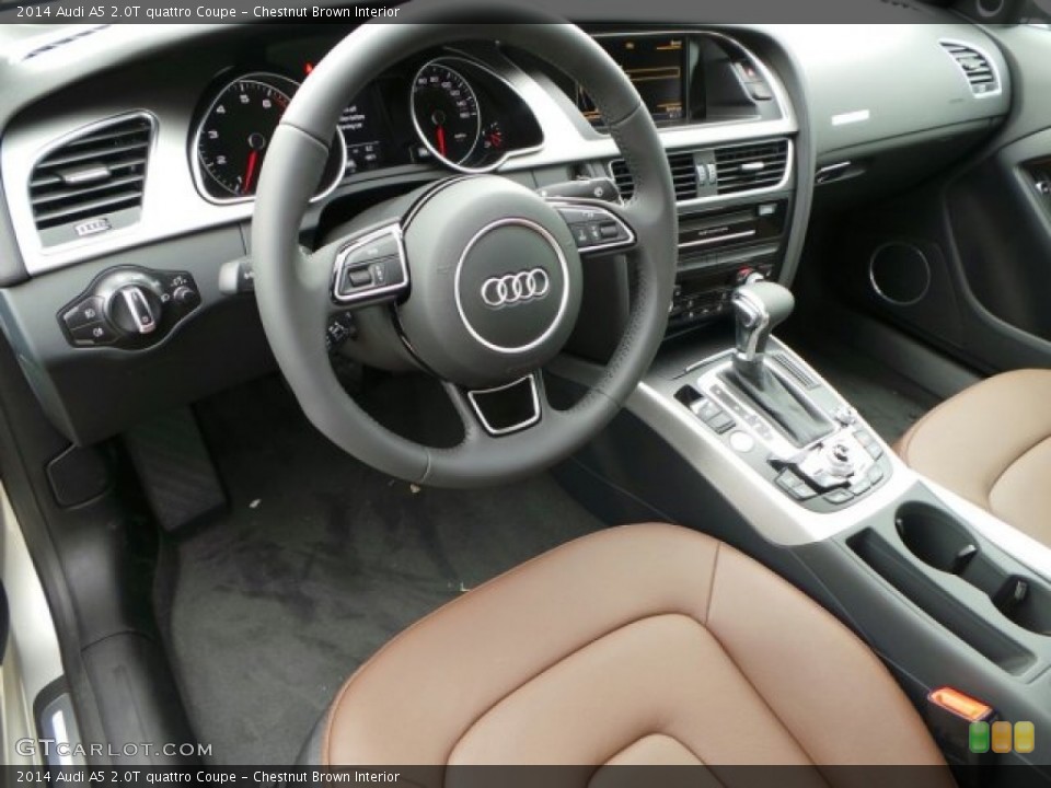 Chestnut Brown Interior Photo for the 2014 Audi A5 2.0T quattro Coupe #91858880