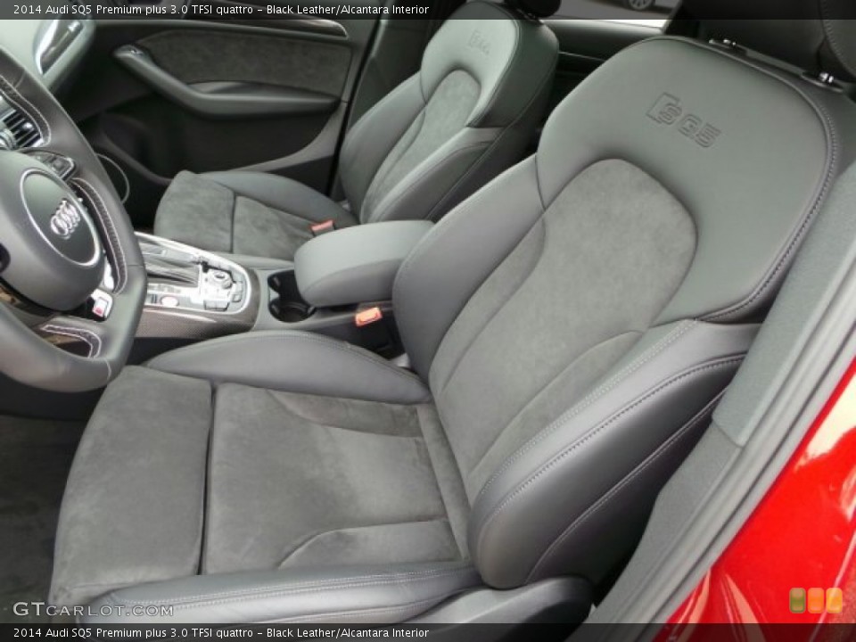 Black Leather/Alcantara Interior Front Seat for the 2014 Audi SQ5 Premium plus 3.0 TFSI quattro #91859705