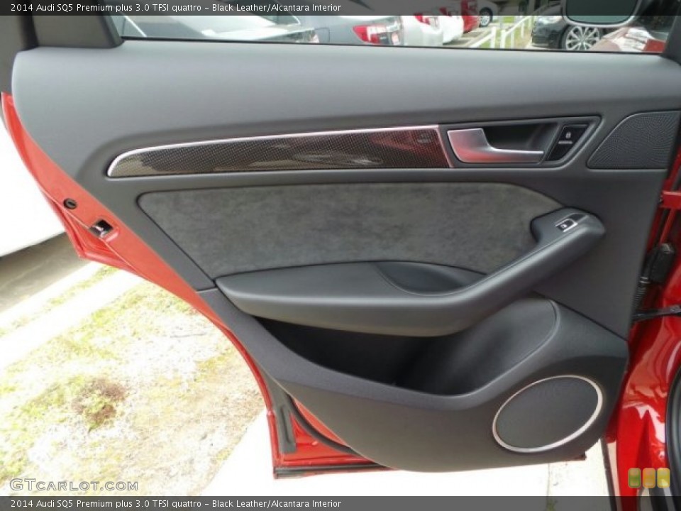 Black Leather/Alcantara Interior Door Panel for the 2014 Audi SQ5 Premium plus 3.0 TFSI quattro #91859984