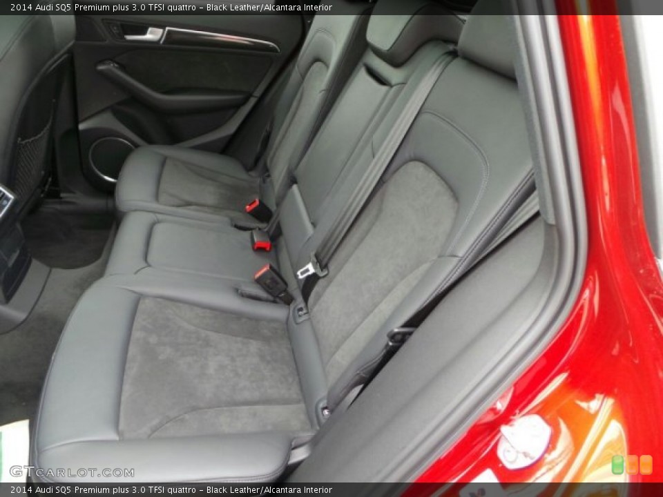 Black Leather/Alcantara Interior Rear Seat for the 2014 Audi SQ5 Premium plus 3.0 TFSI quattro #91860017