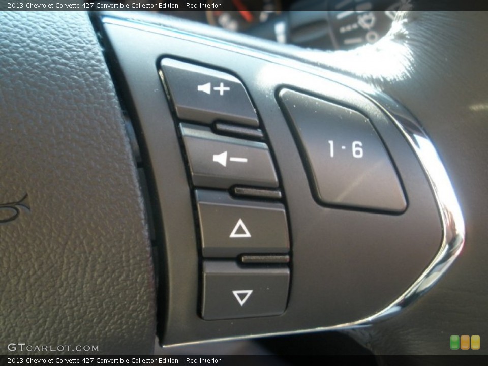 Red Interior Controls for the 2013 Chevrolet Corvette 427 Convertible Collector Edition #91861379