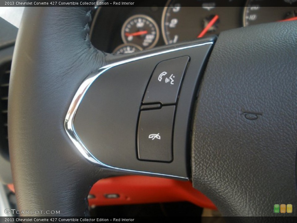 Red Interior Controls for the 2013 Chevrolet Corvette 427 Convertible Collector Edition #91861403