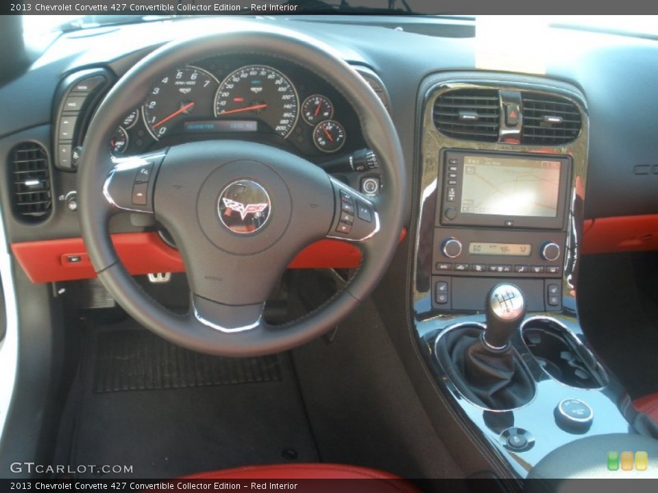 Red Interior Dashboard for the 2013 Chevrolet Corvette 427 Convertible Collector Edition #91861637