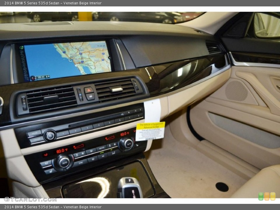 Venetian Beige Interior Dashboard for the 2014 BMW 5 Series 535d Sedan #91867367