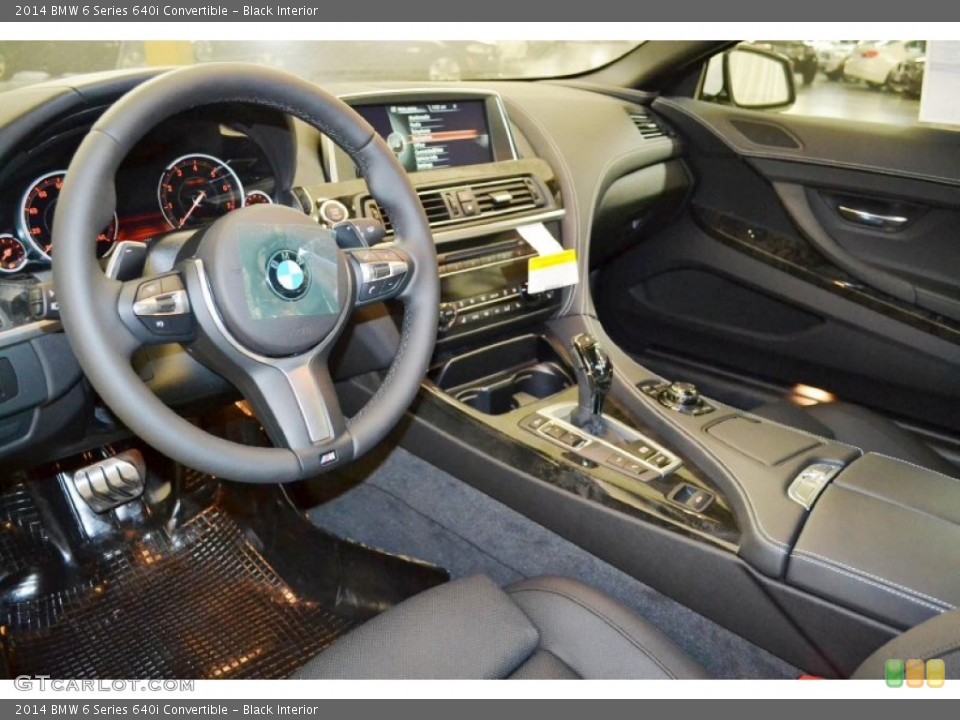 Black Interior Photo for the 2014 BMW 6 Series 640i Convertible #91867661