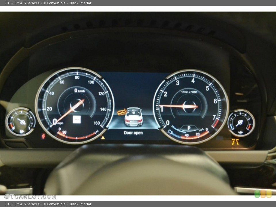 Black Interior Gauges for the 2014 BMW 6 Series 640i Convertible #91867711