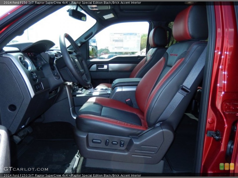 Raptor Special Edition Black/Brick Accent Interior Photo for the 2014 Ford F150 SVT Raptor SuperCrew 4x4 #91869581