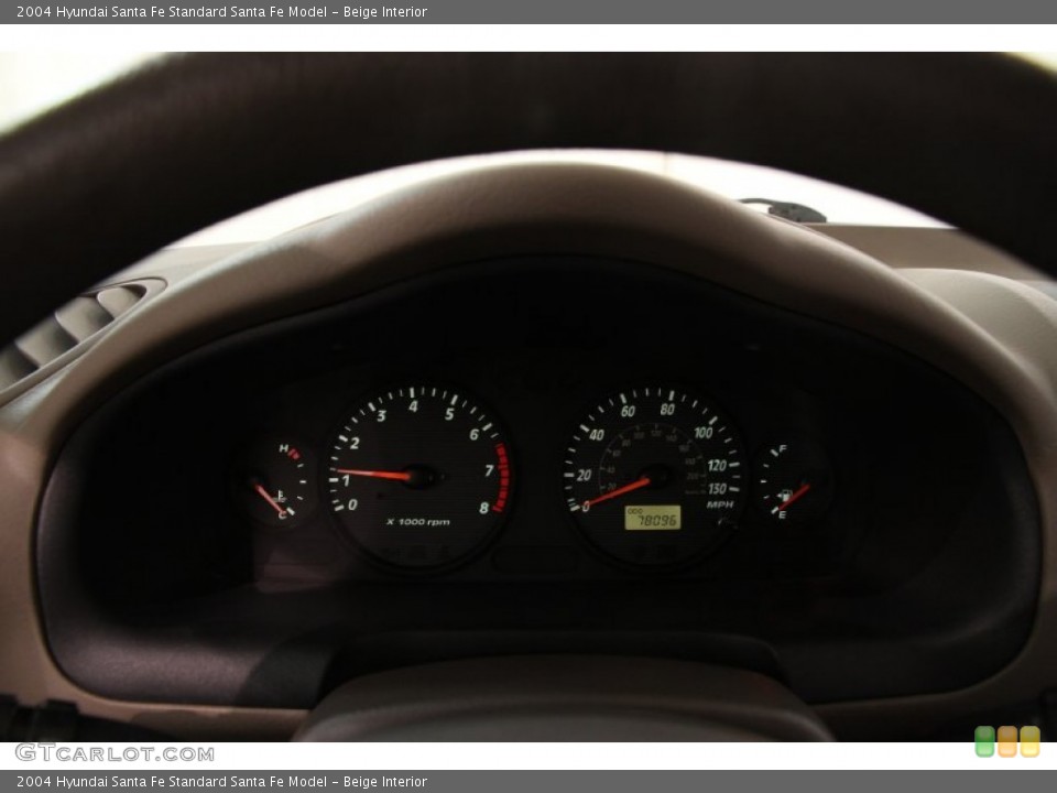 Beige Interior Gauges for the 2004 Hyundai Santa Fe  #91870961