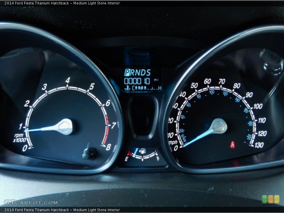 Medium Light Stone Interior Gauges for the 2014 Ford Fiesta Titanium Hatchback #91871273