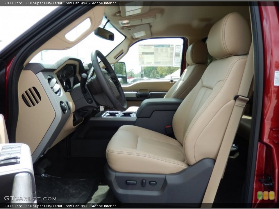 Adobe Interior Photo for the 2014 Ford F350 Super Duty Lariat Crew Cab 4x4 #91871492