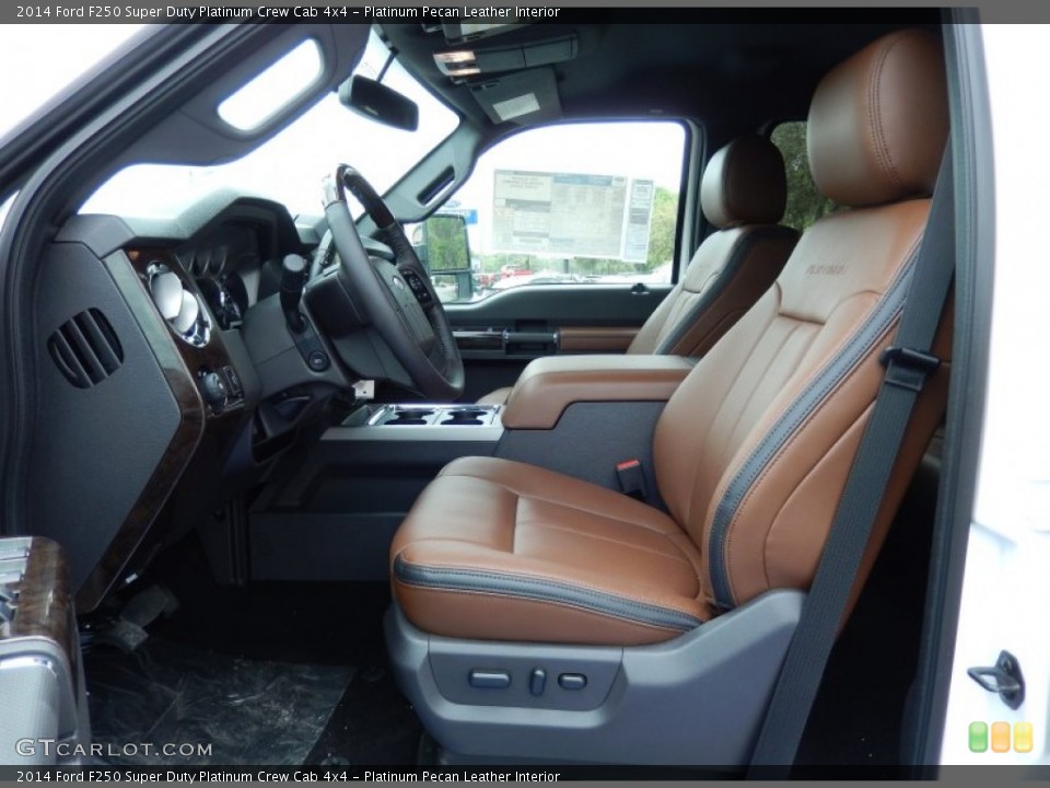 Platinum Pecan Leather Interior Photo for the 2014 Ford F250 Super Duty Platinum Crew Cab 4x4 #91871786
