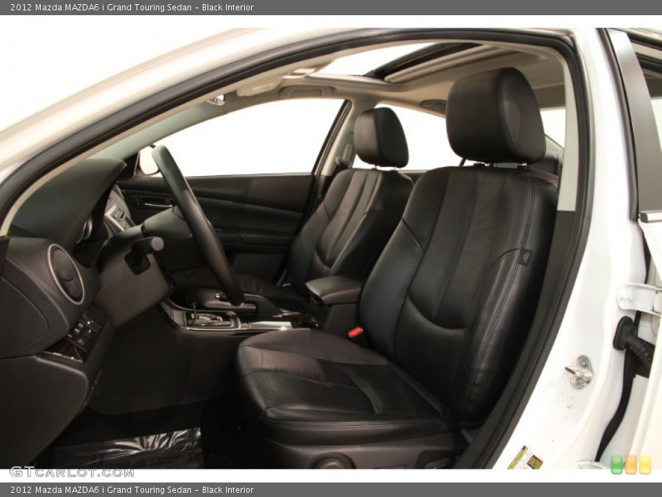 Black Interior Front Seat for the 2012 Mazda MAZDA6 i Grand Touring Sedan #91872632