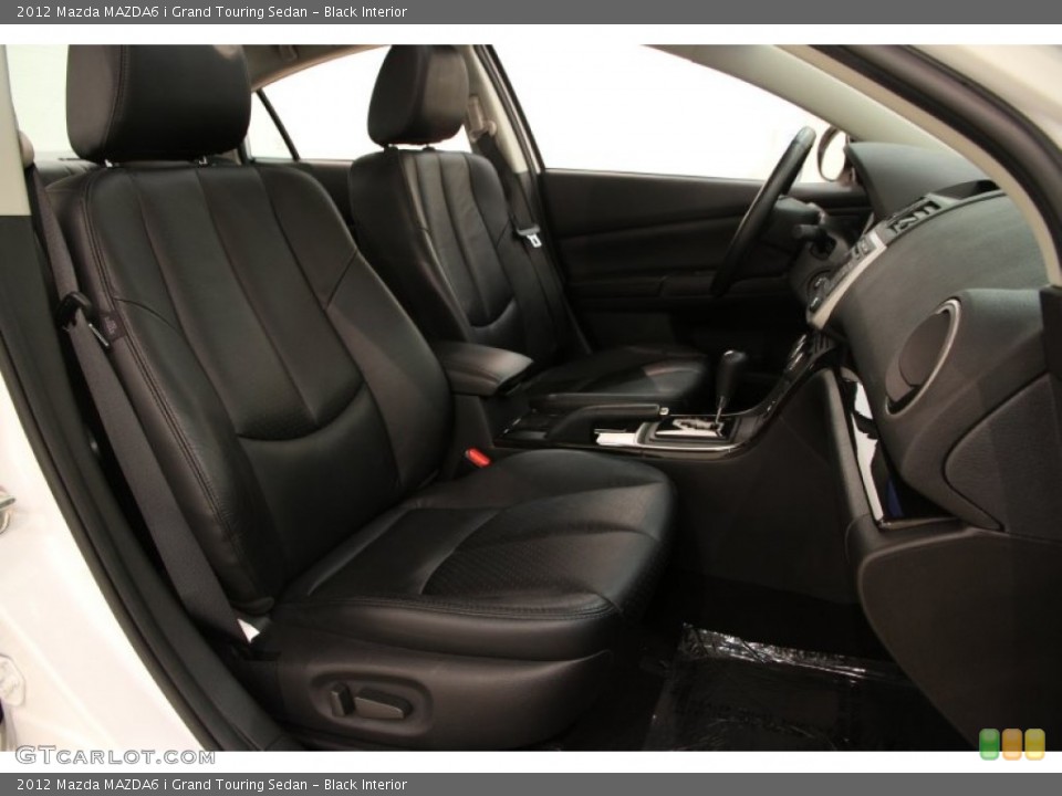 Black Interior Front Seat for the 2012 Mazda MAZDA6 i Grand Touring Sedan #91872749