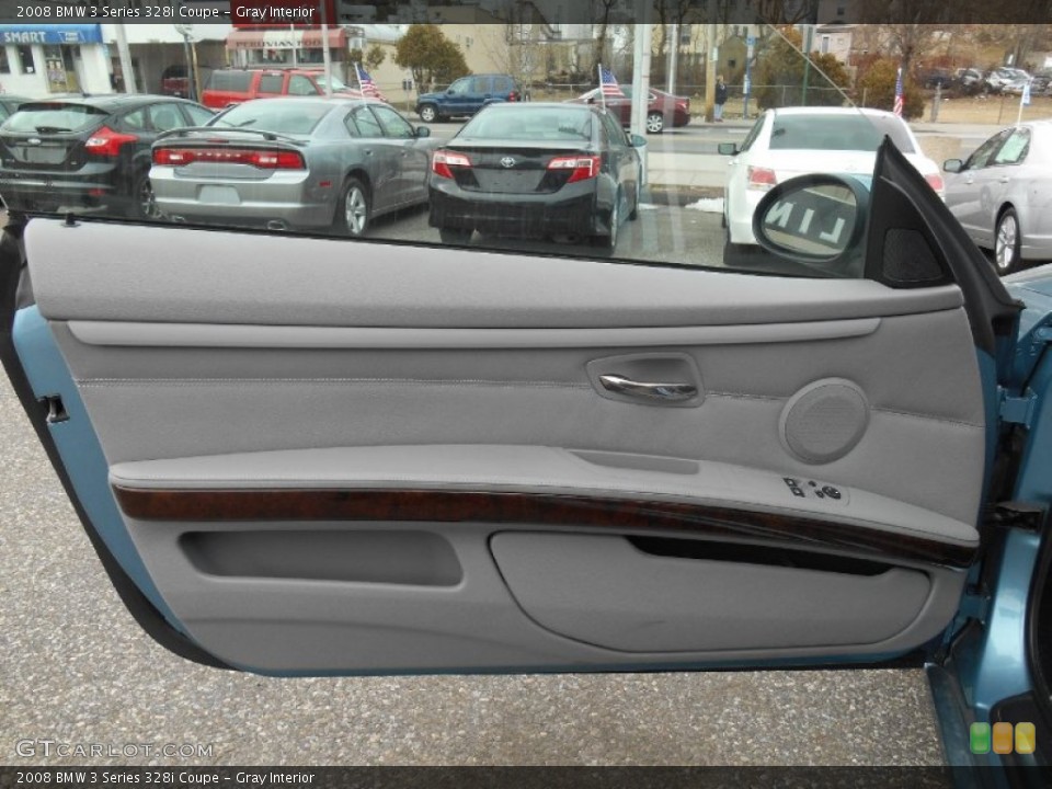 Gray Interior Door Panel for the 2008 BMW 3 Series 328i Coupe #91875008