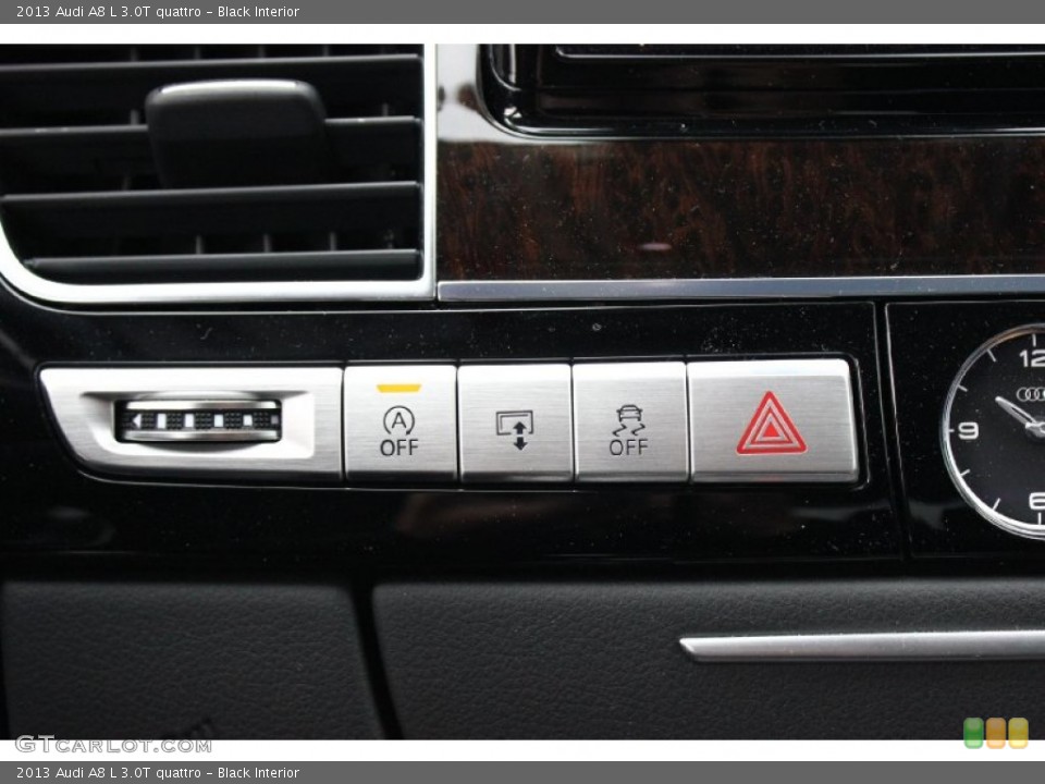 Black Interior Controls for the 2013 Audi A8 L 3.0T quattro #91880223