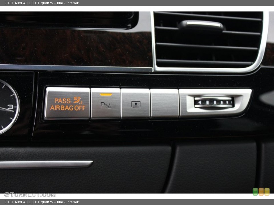 Black Interior Controls for the 2013 Audi A8 L 3.0T quattro #91880240