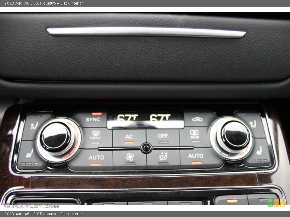 Black Interior Controls for the 2013 Audi A8 L 3.0T quattro #91880282