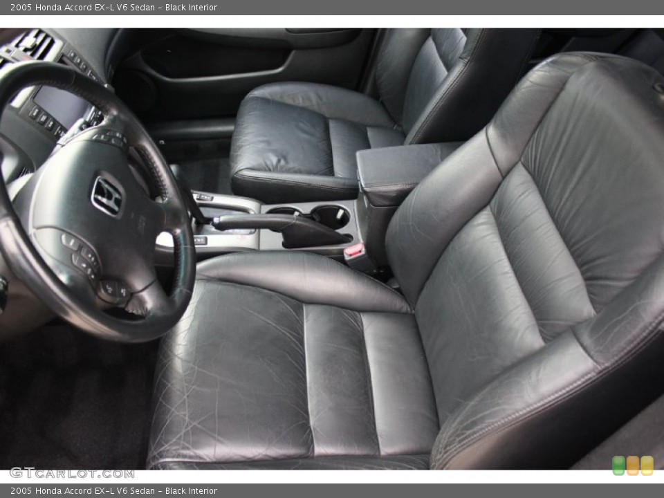 Black Interior Front Seat for the 2005 Honda Accord EX-L V6 Sedan #91882166