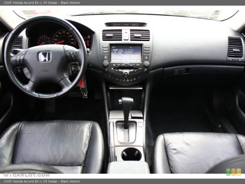 Black Interior Dashboard for the 2005 Honda Accord EX-L V6 Sedan #91882547