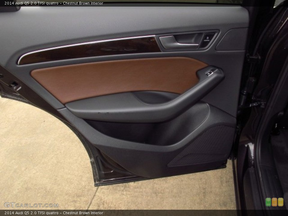 Chestnut Brown Interior Door Panel for the 2014 Audi Q5 2.0 TFSI quattro #91886918