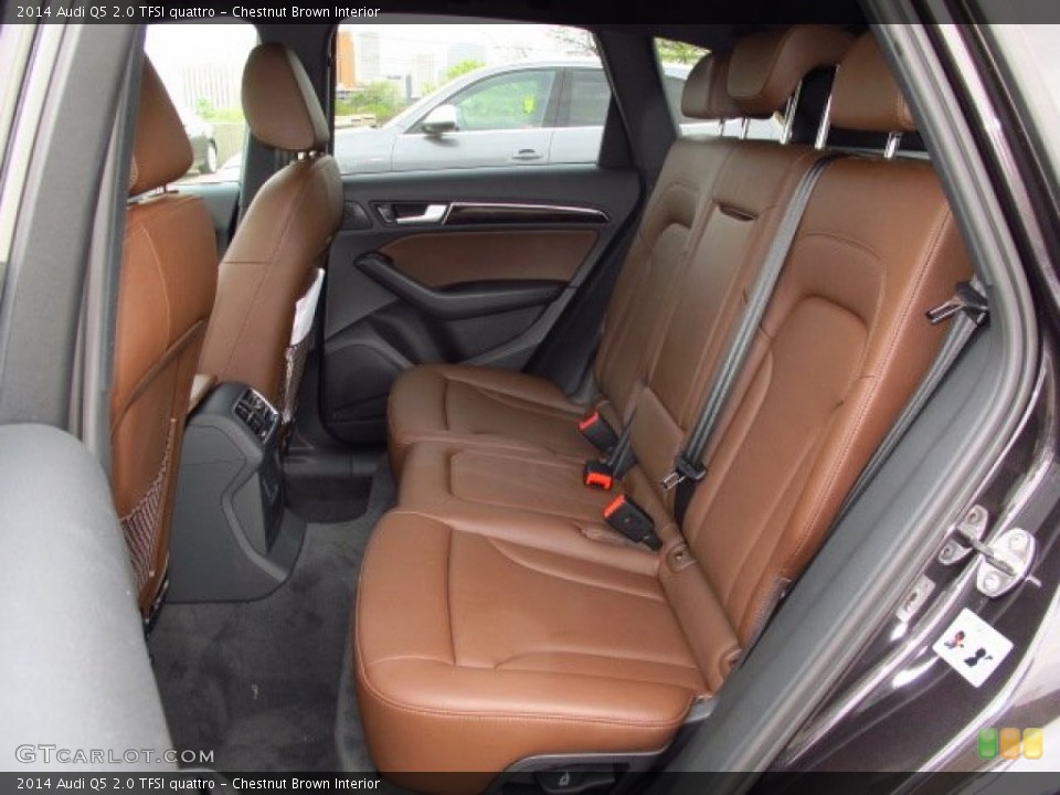 Chestnut Brown Interior Rear Seat for the 2014 Audi Q5 2.0 TFSI quattro #91886930