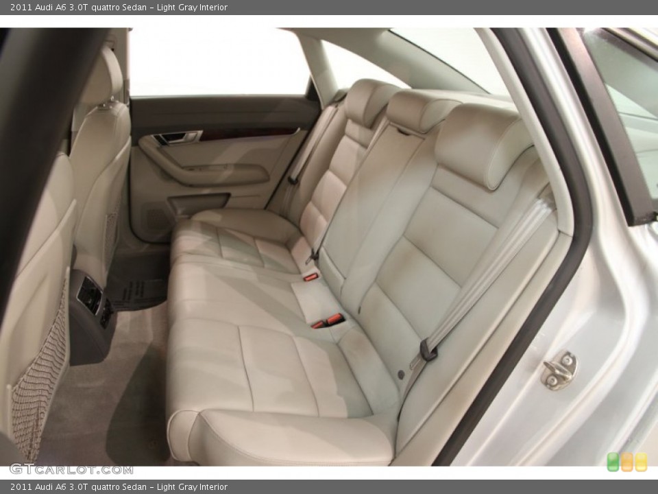 Light Gray Interior Rear Seat for the 2011 Audi A6 3.0T quattro Sedan #91888301