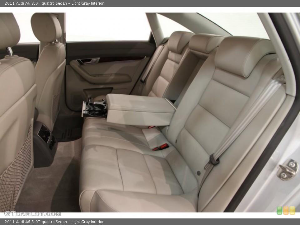 Light Gray Interior Rear Seat for the 2011 Audi A6 3.0T quattro Sedan #91888310
