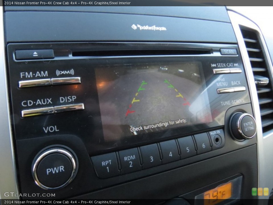 Pro-4X Graphite/Steel Interior Controls for the 2014 Nissan Frontier Pro-4X Crew Cab 4x4 #91889789