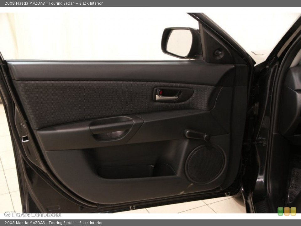 Black Interior Door Panel for the 2008 Mazda MAZDA3 i Touring Sedan #91890002